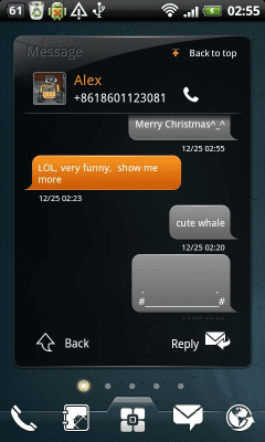 Capture d'écran de l'application EZ SMS Widget - #2