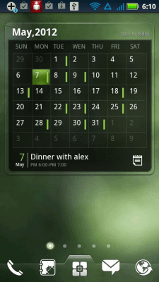 Capture d'écran de l'application EZ Calendar Widget - #1