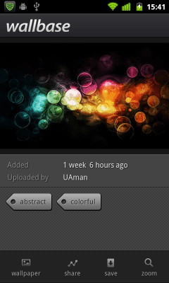Capture d'écran de l'application Wallbase HD Wallpapers - #3
