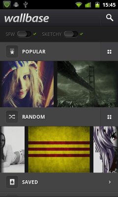 Capture d'écran de l'application Wallbase HD Wallpapers - #5
