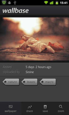 Capture d'écran de l'application Wallbase HD Wallpapers - #6