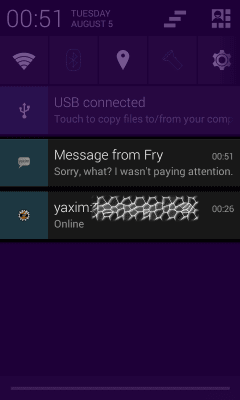 Capture d'écran de l'application yaxim - Client Jabber/XMPP - #7