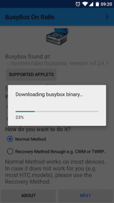 Capture d'écran de l'application Busybox On Rails - #4