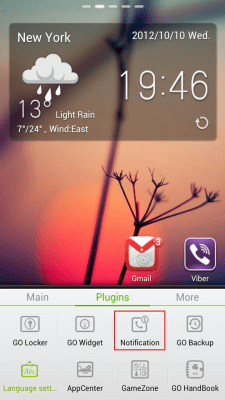 Capture d'écran de l'application GO Launcher EX Notification - #3