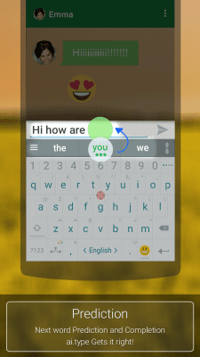 Capture d'écran de l'application ai.type Free Emoji Keyboard - #12