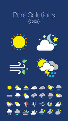 Capture d'écran de l'application Couleur de l'icône météo (pour HDW) - #1