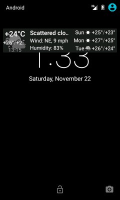 Capture d'écran de l'application WNS : Blanc plus texte - #3