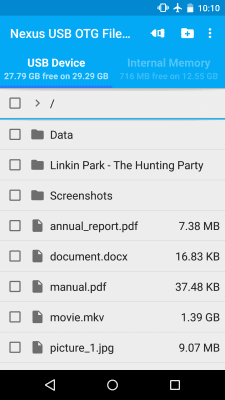 Capture d'écran de l'application Nexus USB OTG FileManagerTrial - #2