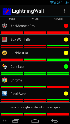 Capture d'écran de l'application LightningWall - #1