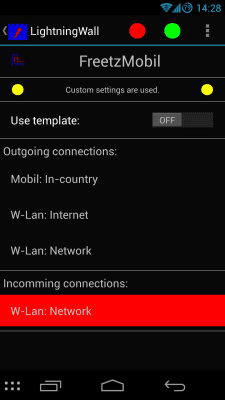 Capture d'écran de l'application LightningWall - #3