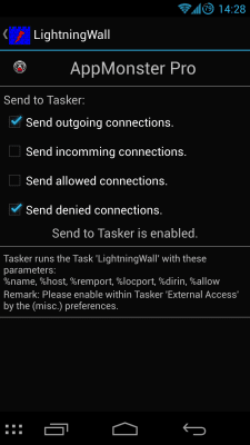 Capture d'écran de l'application LightningWall - #5