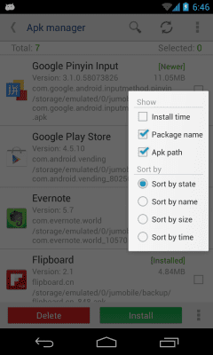 Capture d'écran de l'application APK manager - #3
