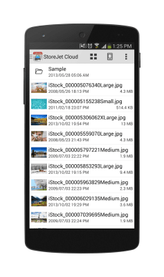 Capture d'écran de l'application StoreJet Cloud - #4