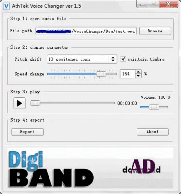Capture d'écran de l'application DigiBandApp Free Voice Changer - #2