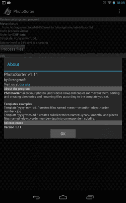 Capture d'écran de l'application PhotoSorter - #3