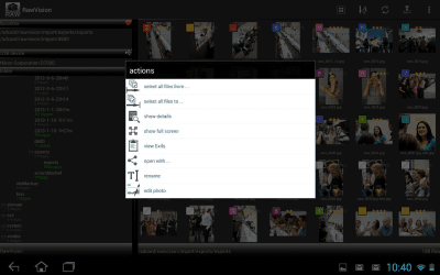 Capture d'écran de l'application RawVisionDemo - #6