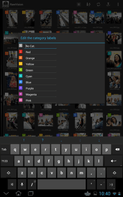 Capture d'écran de l'application RawVisionDemo - #7
