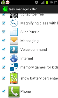 Capture d'écran de l'application task manager killer - #3