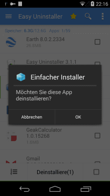 Capture d'écran de l'application Easy Uninstaller - #6