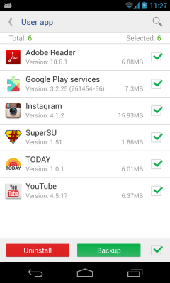 Capture d'écran de l'application User app uninstaller - #1