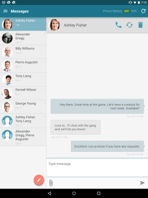 Capture d'écran de l'application SMS from Tablet & MMS Text Messaging Sync - #2