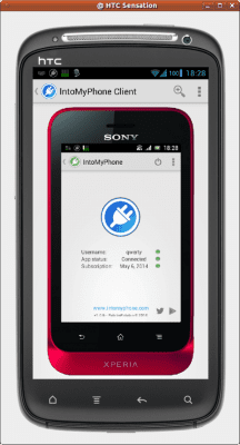 Capture d'écran de l'application IntoMyPhone Client - #1