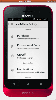 Capture d'écran de l'application IntoMyPhone - #2