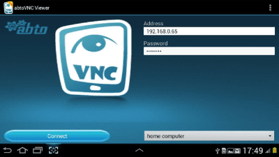 Capture d'écran de l'application AbtoVNC Viewer - #1