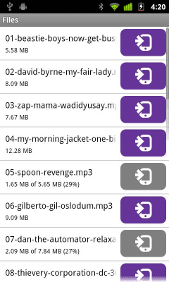 Capture d'écran de l'application BitTorrent Remote - #4