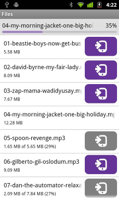 Capture d'écran de l'application BitTorrent Remote - #5