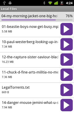 Capture d'écran de l'application BitTorrent Remote - #6
