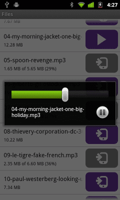 Capture d'écran de l'application BitTorrent Remote - #7