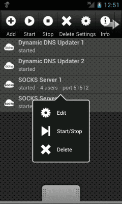 Capture d'écran de l'application Socks Server Ultimate - #1