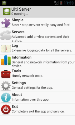 Capture d'écran de l'application Ulti Server: PHP, MySQL, PMA - #2