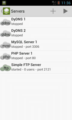 Capture d'écran de l'application Ulti Server: PHP, MySQL, PMA - #3