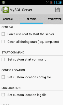 Capture d'écran de l'application Ulti Server: PHP, MySQL, PMA - #8