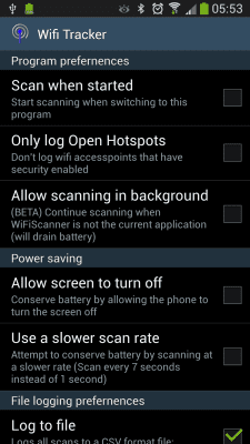 Capture d'écran de l'application Wifi Tracker - #4