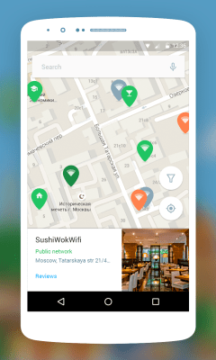 Capture d'écran de l'application WiFi Moscou : une carte WiFi hors ligne - #3