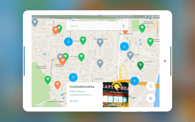 Capture d'écran de l'application WiFi Moscou : une carte WiFi hors ligne - #7