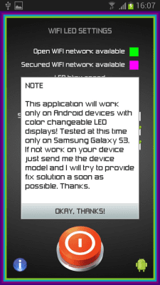 Capture d'écran de l'application WiFi LED Notifications - #3