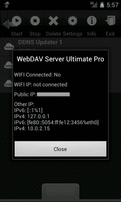 Capture d'écran de l'application WebDAV Server Ultimate - #8