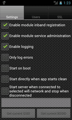 Capture d'écran de l'application XMPP Server - #3