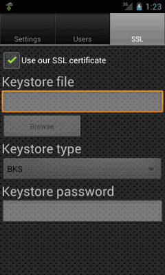 Capture d'écran de l'application XMPP Server - #5