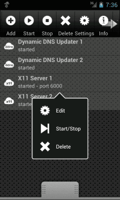 Capture d'écran de l'application X11 Server - #1