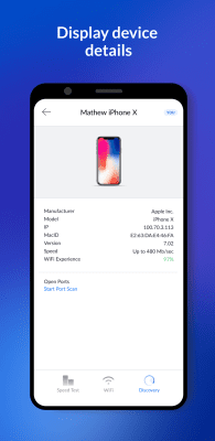 Capture d'écran de l'application WiFiman - #7
