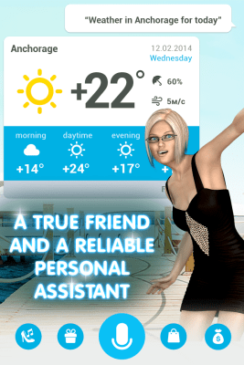 Capture d'écran de l'application Talking Blonde 3D GRATUIT - #6