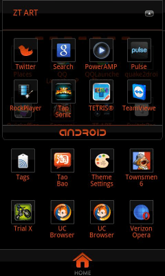Capture d'écran de l'application Clear Orange Theme GO Launcher - #5