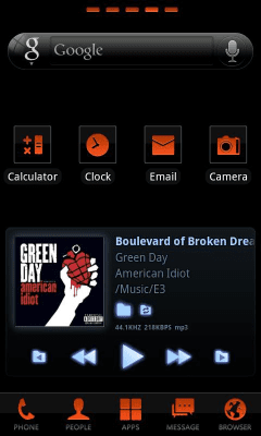 Capture d'écran de l'application Clear Orange Theme GO Launcher - #6