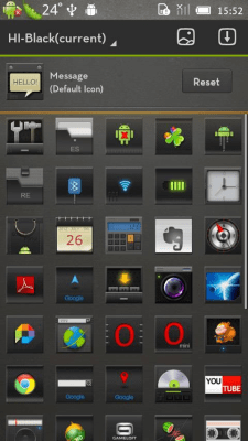 Capture d'écran de l'application Hi Black(GO Launcher Theme) - #4