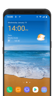 Capture d'écran de l'application Digital clock weather theme 1 - #8